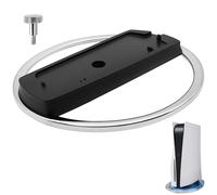Ailah Support Vertical Compatible PS5/PS5 Slim/PS5 Pro, Socle Stable à Patins Antidérapants, Base Antidérapante Support, Flux d’Air Préservé, Pose Rapide, Gain de Place, Noir