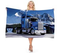 Ailaikei Serviette de bain pour camion, tracteur, serviette de sport, serviette de plage pour enfants, 70 x 140 cm, serviette douce et sans sable (2,80 x 160 cm)