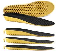 Ailaka Hauteur Augmentation Semelles élastiques absorbant les chocs pour chaussures de sport, semelle grandissante de rechange alvéolaires souples respirantes pour hommes femmes