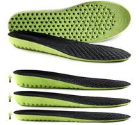 Ailaka Hauteur Augmentation Semelles élastiques absorbant les chocs pour chaussures de sport, semelle grandissante de rechange alvéolaires souples respirantes pour hommes femmes