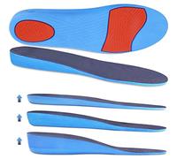 Ailaka semelles de chaussures pour augmenter la taille, coussinets élastiques respirants pour absorber les chocs et remplacer les semelles de sport pour hommes et femmes Hauteur du Talon:2.5cm