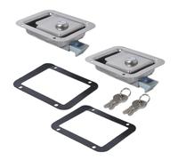 Ailan 100 loquets à Palette Neufs pour boîtes à Outils, verrous de Porte Palette pour armoires, fabriqués en Acier Inoxydable Durable, verrous pour boîtes Outils de camions et
