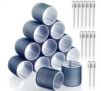 Ailan 24X bigoudi auto-agrippant Airbag bigoudi coiffure auto-adhésif Volume beau travail commodité professionnelle, 6cm Noir