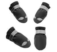 Ailan Bottes et Chaussures pour Chiens offrant Une optimale pour aux Pattes Contre Les intempéries, Tout en pour assurant Un Confort Optimal par Temps Sec Humide, Noir, M