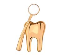 Ailan Broche mignonne d'infirmière en émail, bijou cadeau, broche épingle de dent de dessin animé, badge pour sac à, idée cadeau femme fille, de dent de dessin animé, Or, 3.1 x 1.5 cm