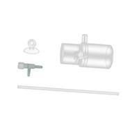 Ailan Buse de sortie d'eau conviviale, adaptateur d'oxygène, tube transparent pour solution, amélioration efficace des niveaux d'oxygène pour la vie aquatique, poissons, clair, 16 mm