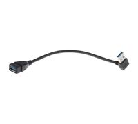 Ailan Câble Adaptateur USB 0 mâle vers Femelle prenant en Charge efficacement des débits de Transfert de données élevés jusqu'à 8 Gbit/s. Câble d'extension USB mâle/Femelle coudé Noir,