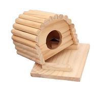 Ailan Cachette pour cobaye - Accessoire pour Petits Animaux - Maison en Bois fiable pour Hamster - Cachette légère pour cobaye - Accessoire pour Cage à Hamster