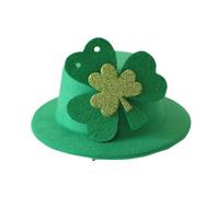 Ailan Chapeau Haut-de-Forme de Lutin, Accessoire de déguisement. Célébrez la Saint-Patrick avec Charme et originalité grâce à ce Chapeau Haut-de-Forme Vert Unique et coloré. Léger et élégant.