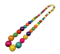 Ailan Collier ras du cou en perles de bois - Bijou remarquable pour un anniversaire de mariage des moments mémorables. Collier ras du cou en perles de