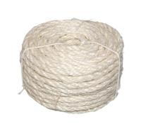 Ailan Corde de sisal Classique Artisanale, très résistante, idéale pour remplacer Les Supports à Chat, Les griffoirs et Autres Objets décoratifs à Monter soi-même, Blanc, 50m