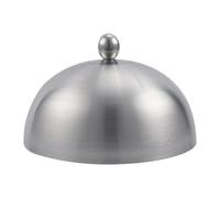 Ailan Couvercle à burger pour plaque de cuisson, couvercle vapeur, dôme pour faire fondre le fromage, vapeur robuste, accessoire indispensable, acier inoxydable résistant à la, StyleC, 15 x 7.5 cm