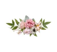 Ailan Décoration d'allée de mariage, chaises d'église, bancs, fleurs, roses artificielles chics, transformez les espaces d'allée en moments magiques, décorations légères pour la maison, Modèle A