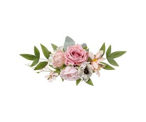 Ailan Décoration d'allée de mariage, chaises d'église, bancs, fleurs, roses artificielles chics, transformez les espaces d'allée en moments magiques, décorations légères pour la maison, StyleB
