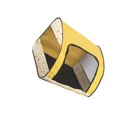 Ailan Enclos Portable pour Chats, spacieux et Pliable, Respirant pour Le Bien-être de Votre Animal. Cage de Transport offrant Un Espace liberté Mouvement, Jaune, L