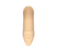 Ailan Ensemble de brosses à Dents Super Douces compactes et légères pour Chien, pour Un Nettoyage Pratique des Dents, Soins allongés pour Les Dents de Chien, Couleur Beige