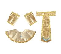 Ailan Ensemble de Collier et Ceinture de Costume Pharaon Opulent, Accessoires déguisement égyptien, Tenue d'halloween, Accessoires Costume égyptien, Tissu Doux et Confortable