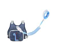 Ailan Harnais élastique pour tout-petit avec attache sécurisée anti-perte au poignet et sac de rangement, pratique pour les sorties quotidiennes. Laisse, bleu foncé, 22.5 x 23.5 cm