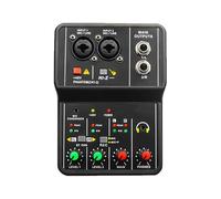 Ailan Interface de mixage Audio Mini 2 canaux pour Le Streaming, Commandes intuitives, Enregistrement et Production Audio, Interface de Console mixage stéréo 3,5 mm.