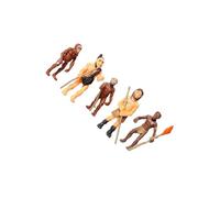 Ailan Jouet d'action pour garçons, Ensemble de modèles Humains d'halloween, émulation de Figurines humaines primitives pour fêtes à thème, fête d'anniversaire sur Le thème des Animaux, Simulation