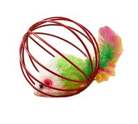 Ailan Jouet pour Chat en Forme de Souris avec Son de Cloche pour divertir Votre ami félin. Exercice en Forme de Corps de Chat. Peluche simulant Une Petite Souris colorée, tapez+2