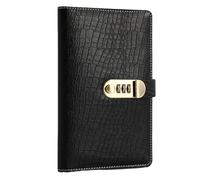 Ailan Livre d'économie d'argent verrouillable Double Face Fente pour Carte de Stockage Save Challenge Idéal pour Les épargnants, Les familles, banques et hôpitaux, Noir