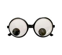 Ailan Lunettes à Globe oculaire Rotatif remarquables Aventure et Rire à Toute expérience de fête costumée Ces Lunettes Amusantes Yeux Mobiles, Blanc uni, 14 x 5.5 cm