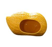 Ailan Maison pour Hamster en céramique, cachette idéale pour Les hérissons. Cette Adorable Petite Cage-lit Offre Un Style Unique et Une décoration Attrayante, Forme d'arachide