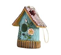 Ailan Nid d'oiseau Rustique en Forme de pour Colibri : Alliant fonctionnalité et Style, il embellit Tout Espace extérieur avec Une Touche Naturelle. Abri pour Oiseaux, Bleu