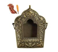 Ailan Pendentif de prière tibétain Gawu, boîte amulette bouddhiste, bijou de collection en alliage de cuivre, ouvrable, idéal pour les collectionneurs et les amateurs de