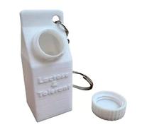Ailan Porte-clés conteneur de pilules pratique pour un accès facile Pour aux médicaments à tout moment, accessoires de sac à vêtements, ABS portefeuille, blanc