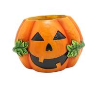 Ailan Pot de fleurs décoratif pour Halloween, pot de fleurs en forme citrouille, pour une touche festive, pour la maison, le bureau, décoration d'Halloween