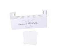 Ailan Présentoir à confettis multi-usages pour mariages, fiançailles, anniversaires et autres occasions spéciales. Boîte et plateau pour cornets de confettis et bonbons en papier, Blanc, 20 trous