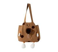 Ailan Sac de Transport Portable pour Chat avec Un intérieur spacieux pour Un Confort Optimal Lors de Vos déplacements. Ce Sac Transport pour Animaux Compagnie est fabriqué en Toile, Brun, M