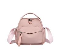 Ailan Sacs à bandoulière en nylon légers et indispensables pour les passionnés, sac à main polyvalent, format avec fermeture éclair, essentiels du quotidien, rose