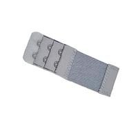 Ailan Sangle d'extension Extensions de soutien-gorge Boucle 2 crochets Accessoires pour femmes Clips multicolores Gadgets à bande serrée 3 rangées de sous-vêtements, Gris argent