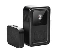 Ailan Sonnette Ring, Maison Intelligente, Capture Automatique, Stockage en, Installation Portable, Sonnette sans Fil, caméra, Porte vidéo ABS, Noir