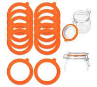 AILANDA 20pcs Joints en Silicone 97mm x 70mm Ø70mm Rubber Seals/Rings/Joint Bocaux/Weck bocaux/Bocal en Verre/Boîtes en Plastique/Boîte Scellée de Conservation des Aliments