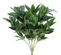 AILANDA Lot de 2 Feuilles d'eucalyptus artificielles de 47 cm de Long, tiges de Verdure en Soie, Arrangement Floral, Branches d'olivier artificielles pour Maison, Bureau, Mariage, Centre de Table de
