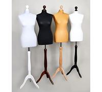 AILANT Mannequin de Couture, buste de couture femme Sizes XS-XXL (Cover Black/Stand Black, 34/36)