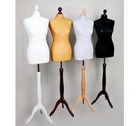 AILANT Mannequin de Couture, Buste de Couture Femme Sizes XS-XXL (Cover Black/Stand Black, 40/42)