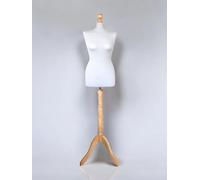 AILANT Mannequin de Couture Femme Cover Grey, Light Wood Stand (L 40/42)