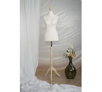 AILANT Mannequin de Couture Femme, Mannequin Tailleur féminin, Housse écru (Light Wood, S 36)