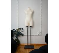 AILANT Mannequin de Couture Femme, Mannequin Tailleur féminin, Housse écru (M/L)