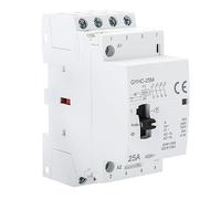 Ailao Contacteur AC, Contacteur AC Domestique Triphasé 4 Fils Contacteur Automatique Manuel sur Rail DIN 4P 25A 4NO 400V