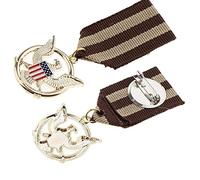 Ailé Aigle Médaille Insigne USA Drapeau Copie Militaire Broche Pin Patriotique Uniforme Bijoux pour Collection Compétition Sportive