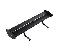 Aile arrière Aileron Arrière 110CM Universel Voiture Aileron Arrière Double Couche sans Poinçon Installer Mode Aluminium GT Coffre Queue Fixe Aile De Course(Noir)