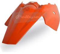 Aile arrière + plaques latérales intégrées Polisport orange adaptable sur KTM SX85