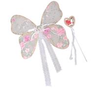 Aile avec baguette magique assortie pour nourrissons fille en dentelle avec broderie, option multicolore pour prendre des photos d'enfant photographe essentiel