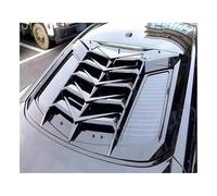Aile Becquet Toit Persienne De Fenêtre Arrière Décorations Voiture Boîtier Sortie d'air Cadre Couverture Grille pour Mustang 2015 - 2022(Gloss Black)
